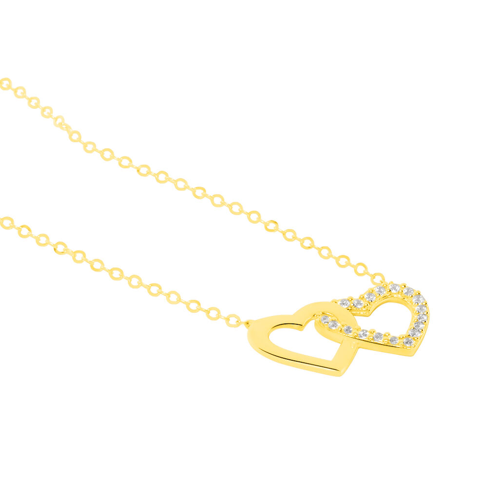 Collier Bassam Or Jaune Oxydes De Zirconium