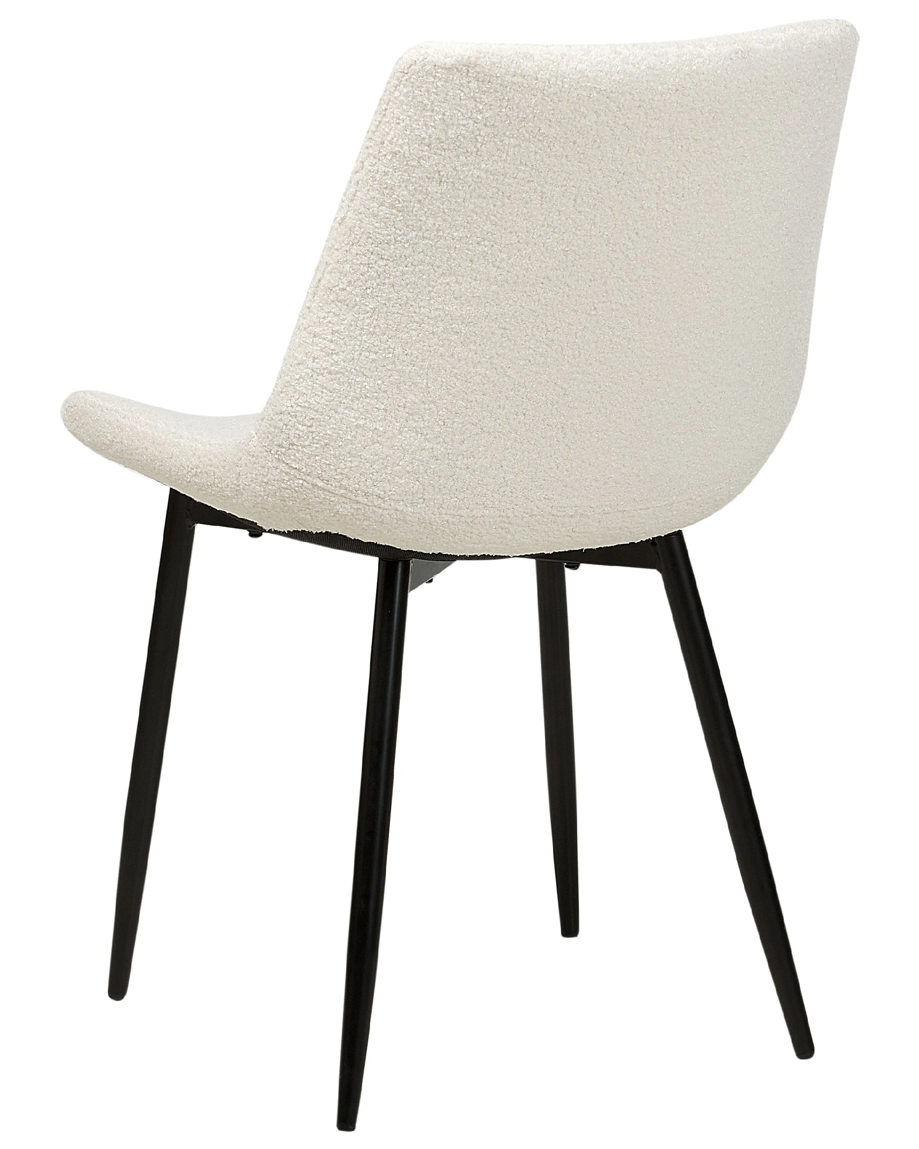 Set van 2 eetkamerstoelen AVILLA Bouclé Wit
