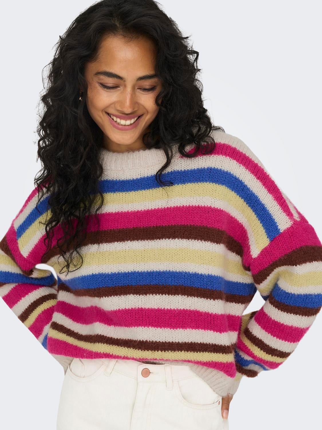 ONLBUBBLE Strickpullover Birch