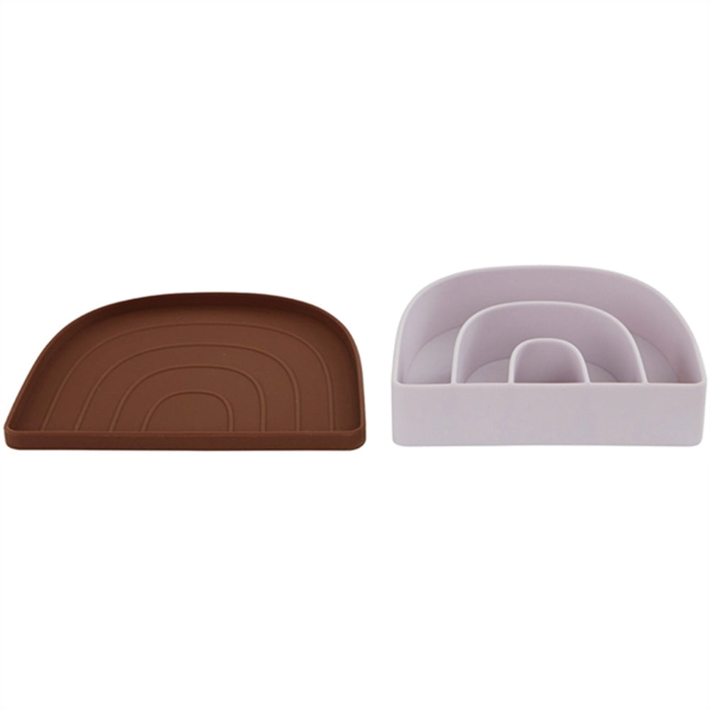 Rainbow Tallerken Og Skål Caramel/Lavender - OYOY
