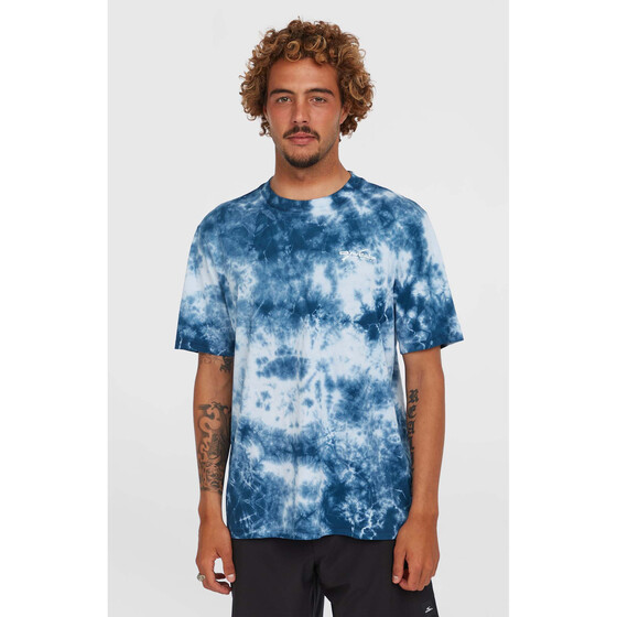 O'Neill Tie Dye Graphic T-Shirt Blue Tie Dye Print Herren SU25