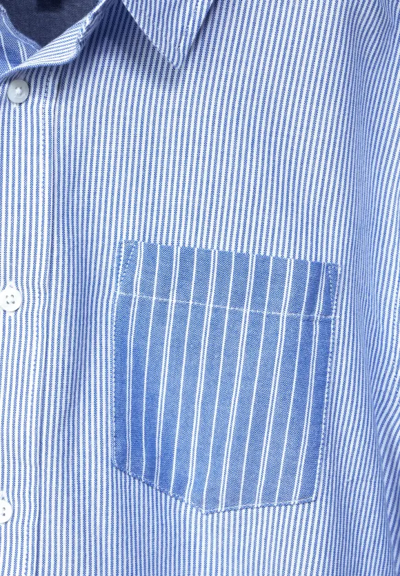 Hemd im Streifenmix - chambray blue