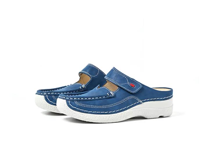 Wolky 06227 Roll Slipper blauw