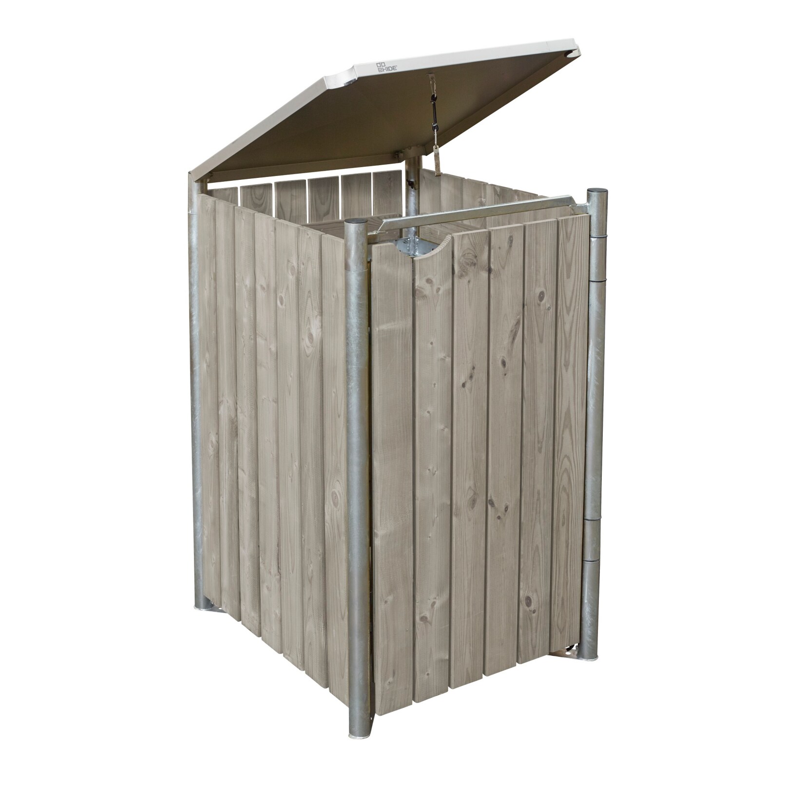 Hide Mülltonnenbox 240 l natur grau 1-fach