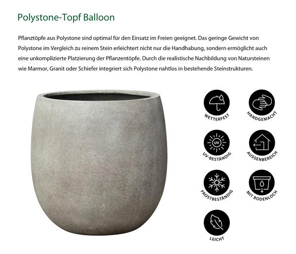 Dehner Polystone-Topf Balloon