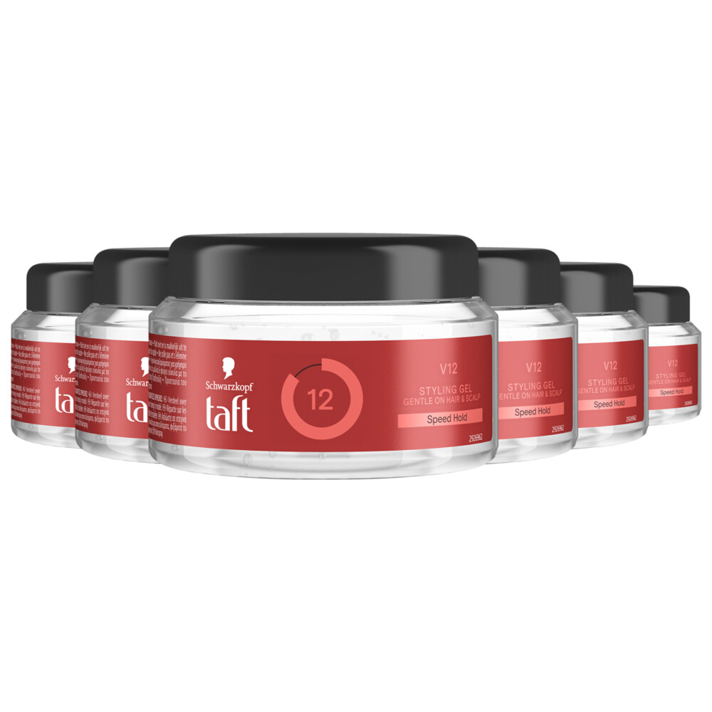 6x Taft Men Power Gel V12 Hold 12250 ml