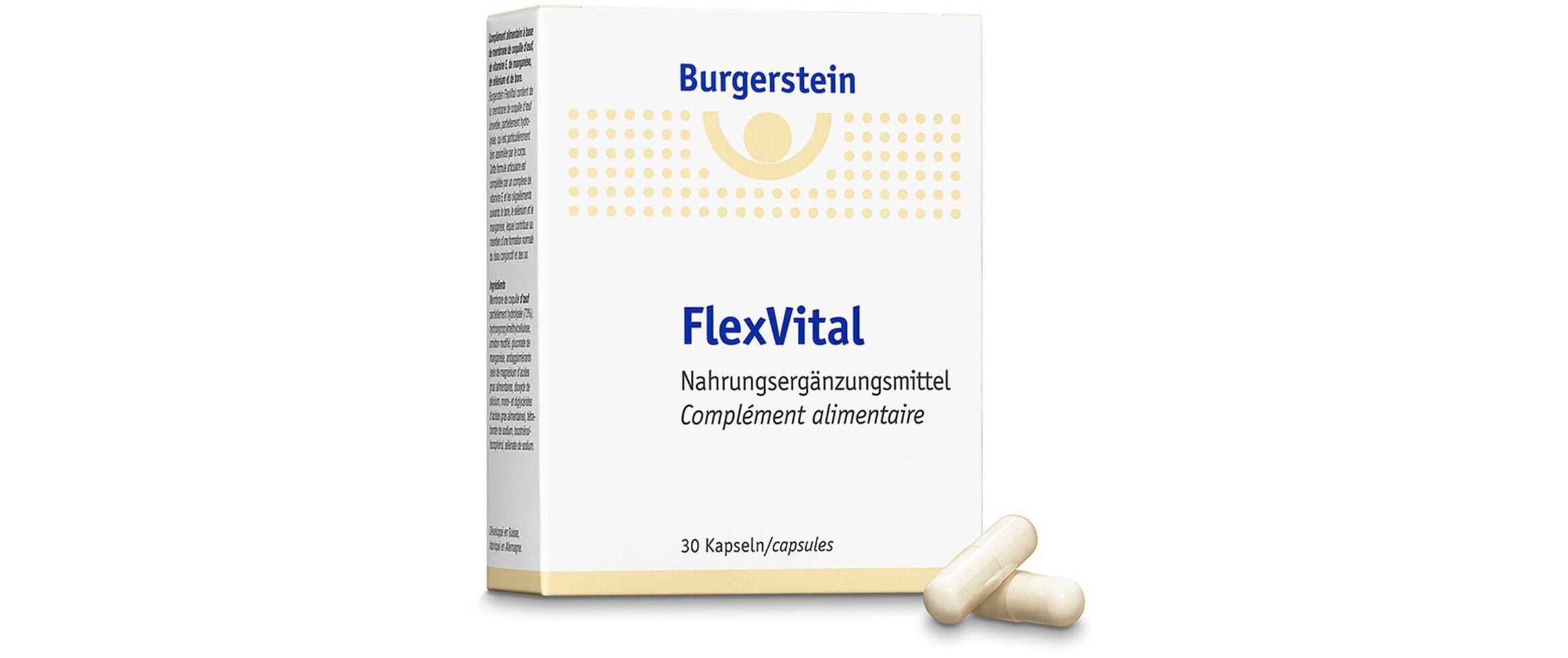 FlexVital 30 KapselnNahrungsergänzung für unbeschwertes Bewegen