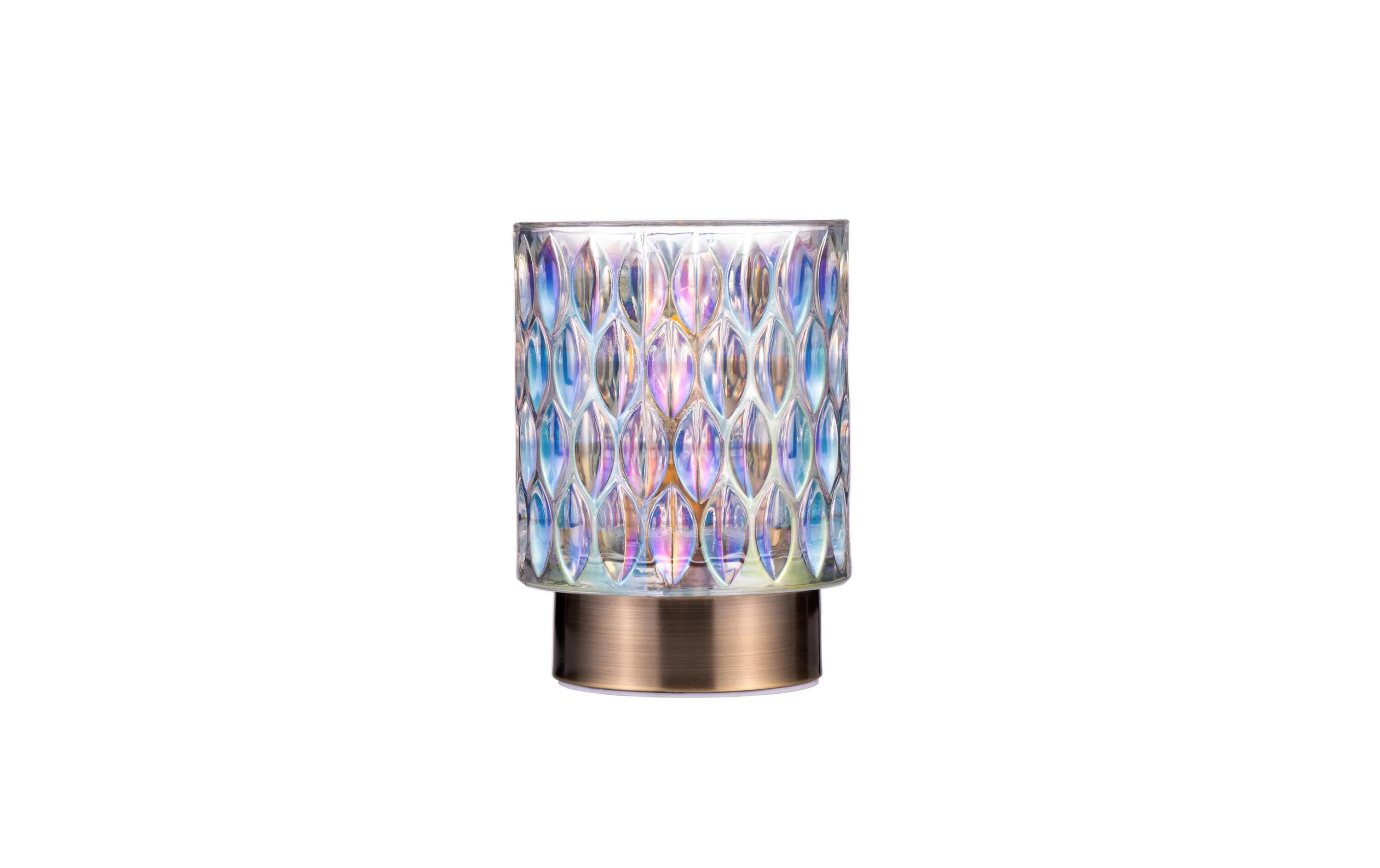 Tischleuchte Clear Glamour, E14, MehrfarbigLeuchte aus Glas/Metall
