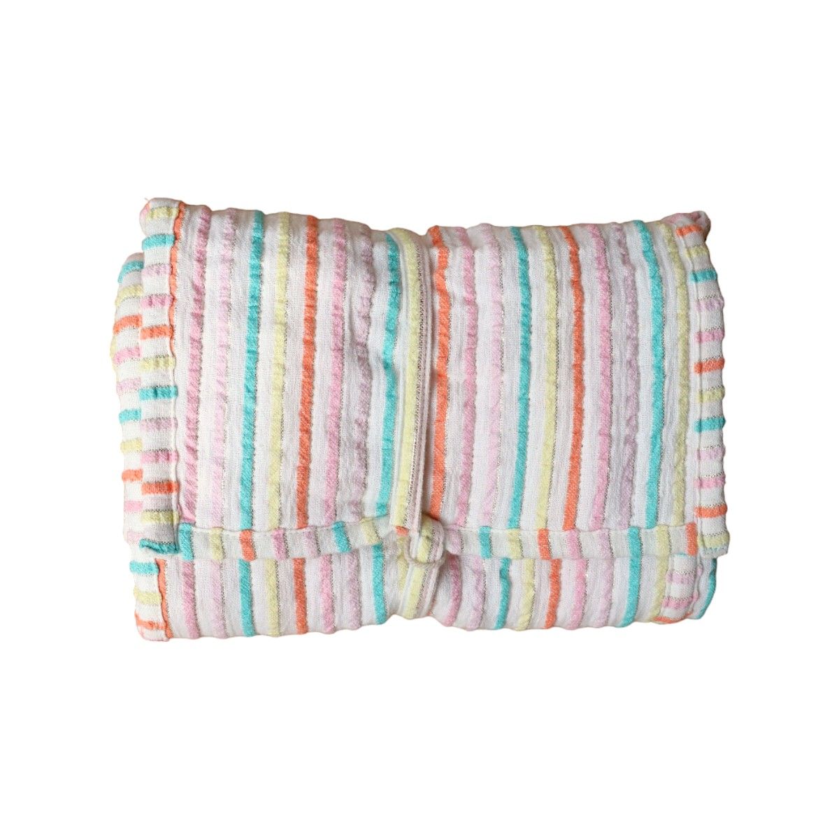 Tapis à langer rayé multicolore - Miaou  Jolie saison