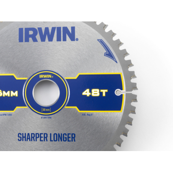 Irwin afkortzaagblad 48T voor hout / laminaat / MDF- 216 x 30 mm