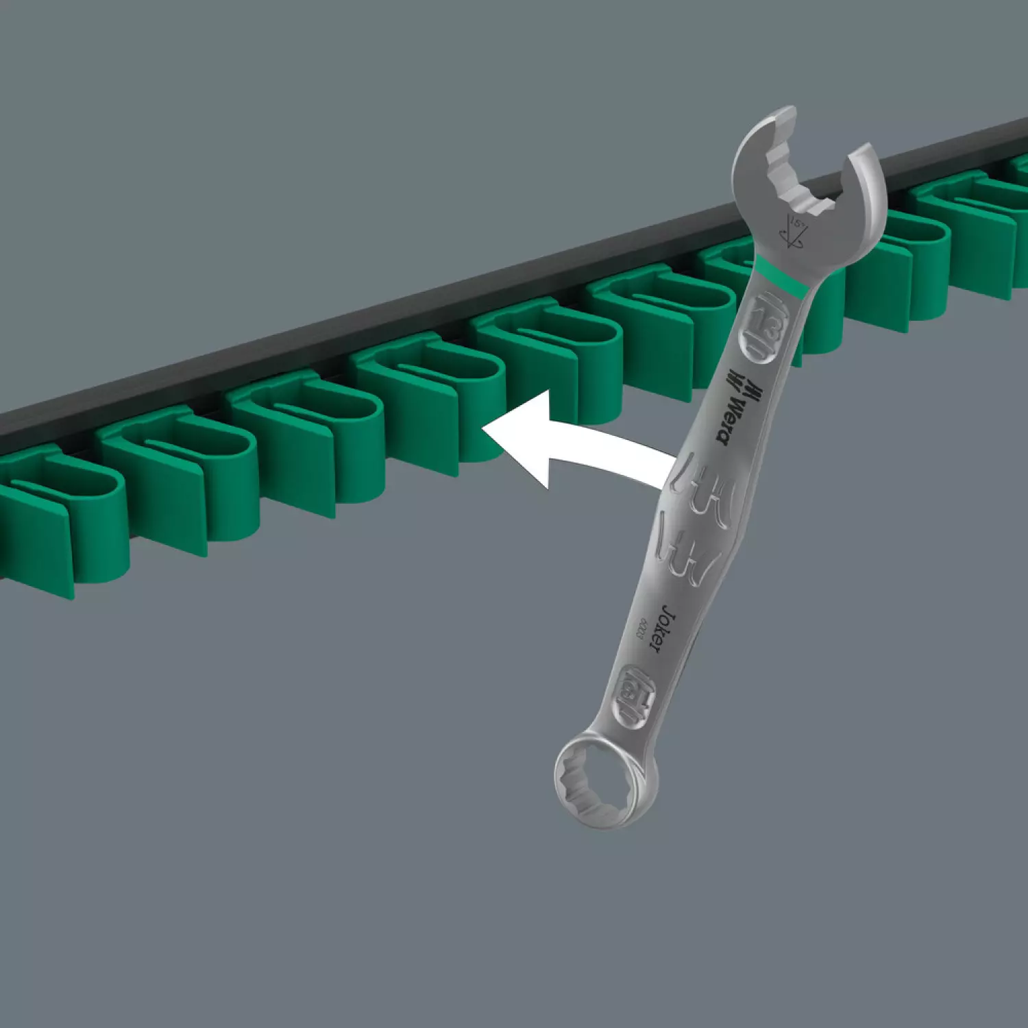 Wera 05020234001 6-delig 9641 Magneetstrip 6003 Joker 2 ringsteeksleutelset