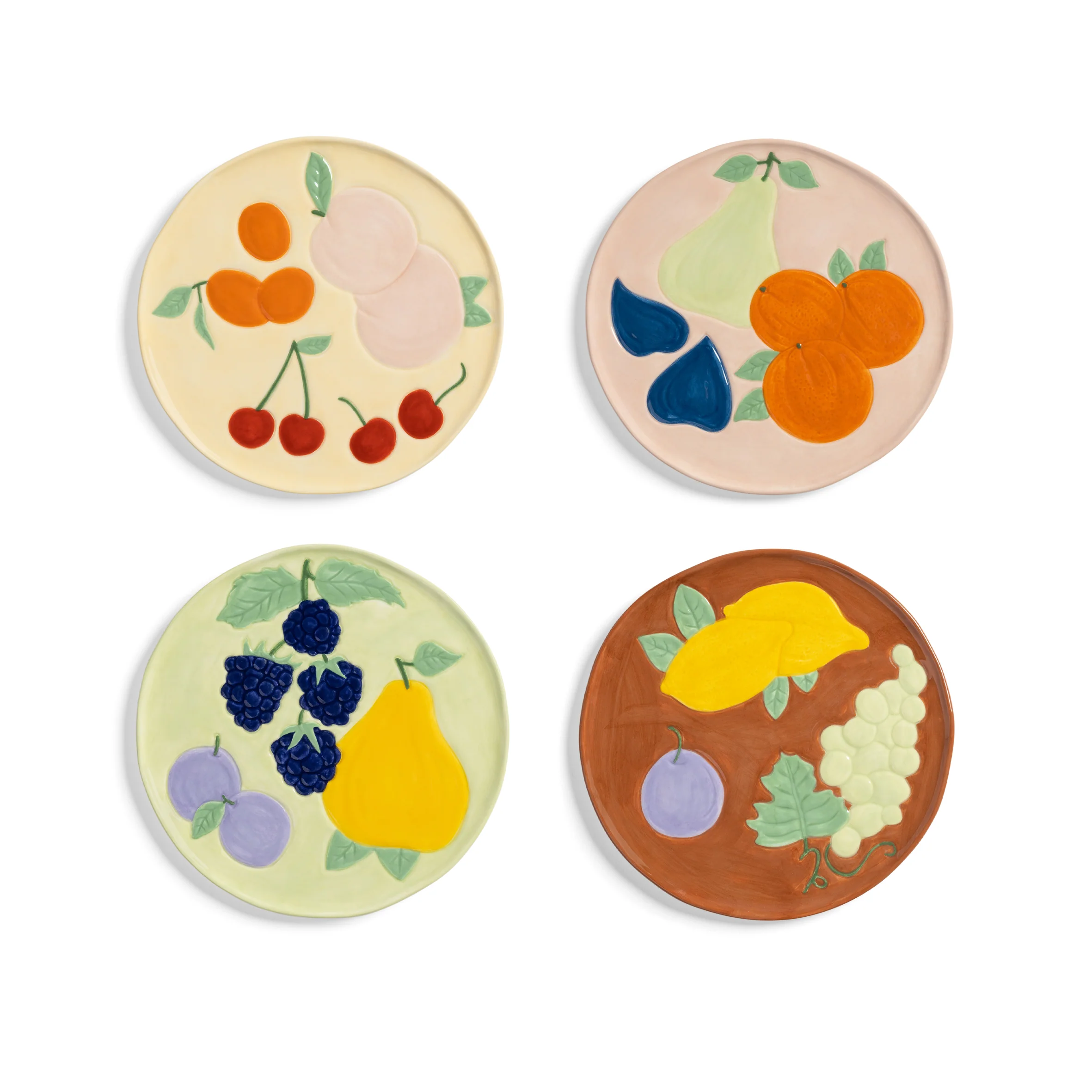 &Klevering  Plate Fruitful tallerkensæt - 4 stk.