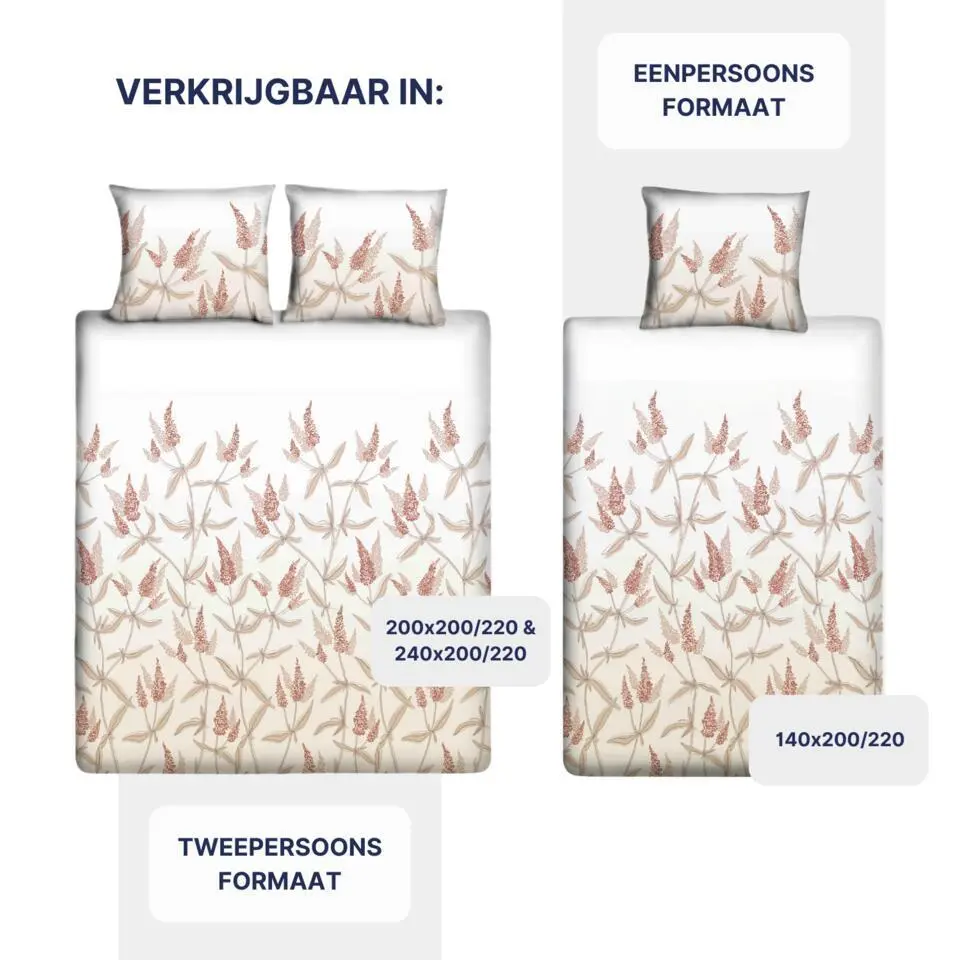 Ten Cate Katoenen Dekbedovertrek - 140x200/220 cm - Budlea