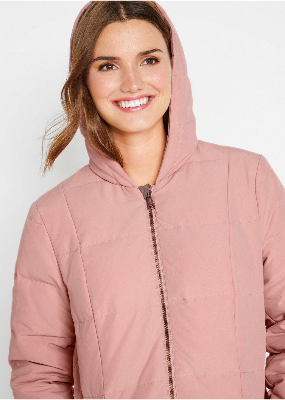 Veste matelassée réversible coupe longue