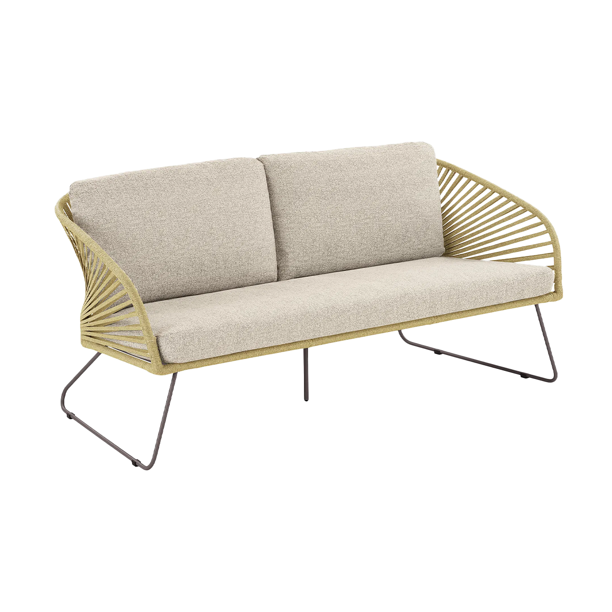 Tuin loungeset Mischa 5-delig - met zitkussens Naturel
