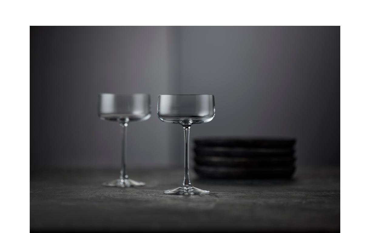 Champagnerglas Zero 4 Stück, 26 clChampagnerschale aus ultraklarem Kristallglas