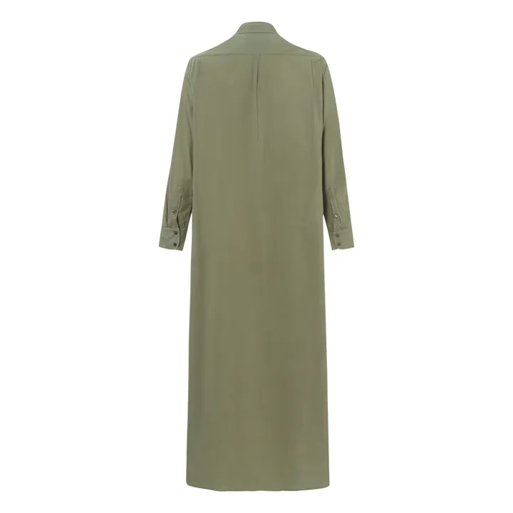 Xirena Robe Boden Popeline de Coton | Vert kaki