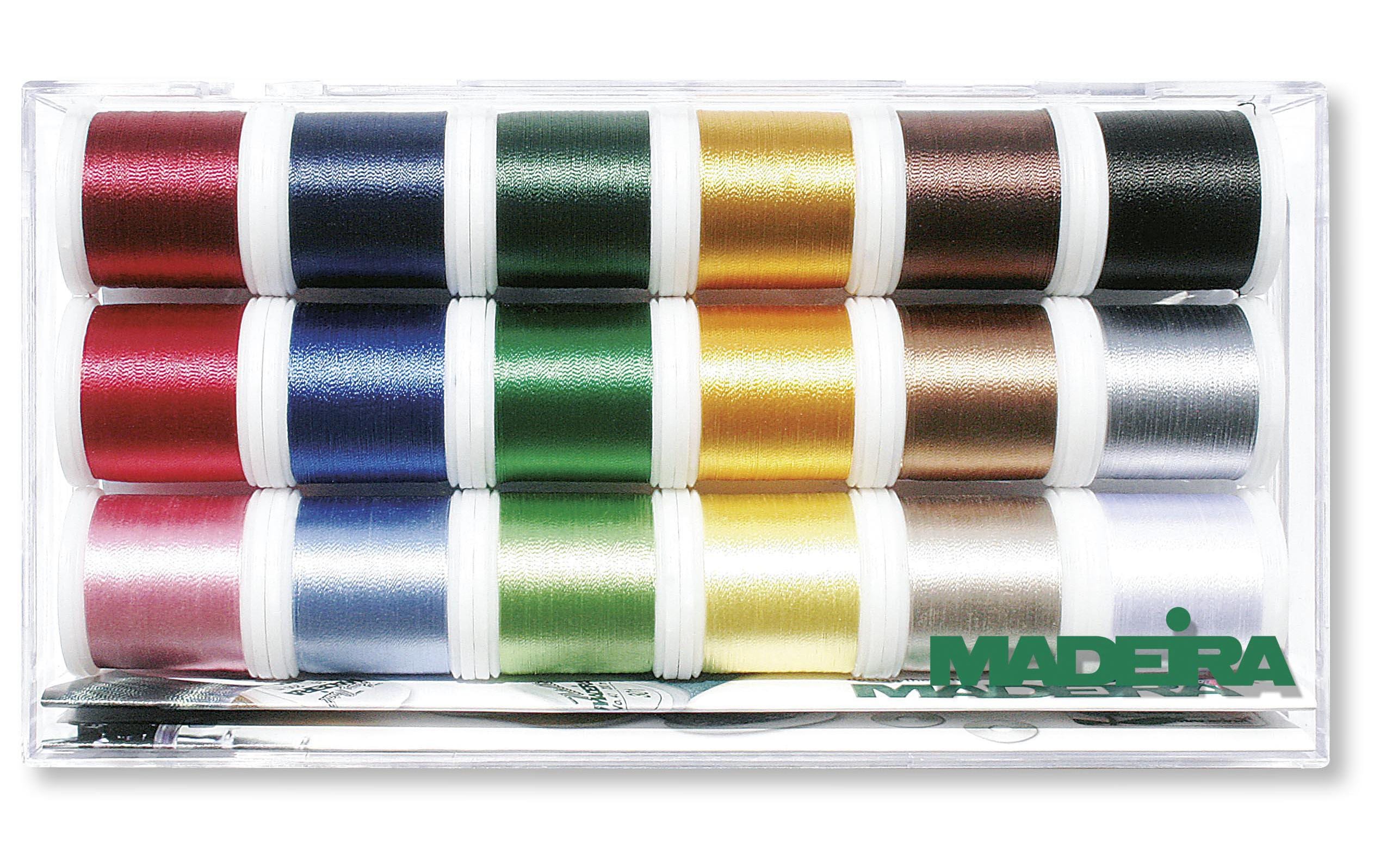 Stickgarn Rayon 40 MehrfarbigSeidig glänzendes Stickgarn aus Viskose für alle Stickmotive