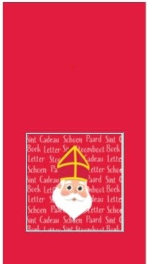 Duni tafelkleed en servetten sinterklaas rood 138 x 220 cm