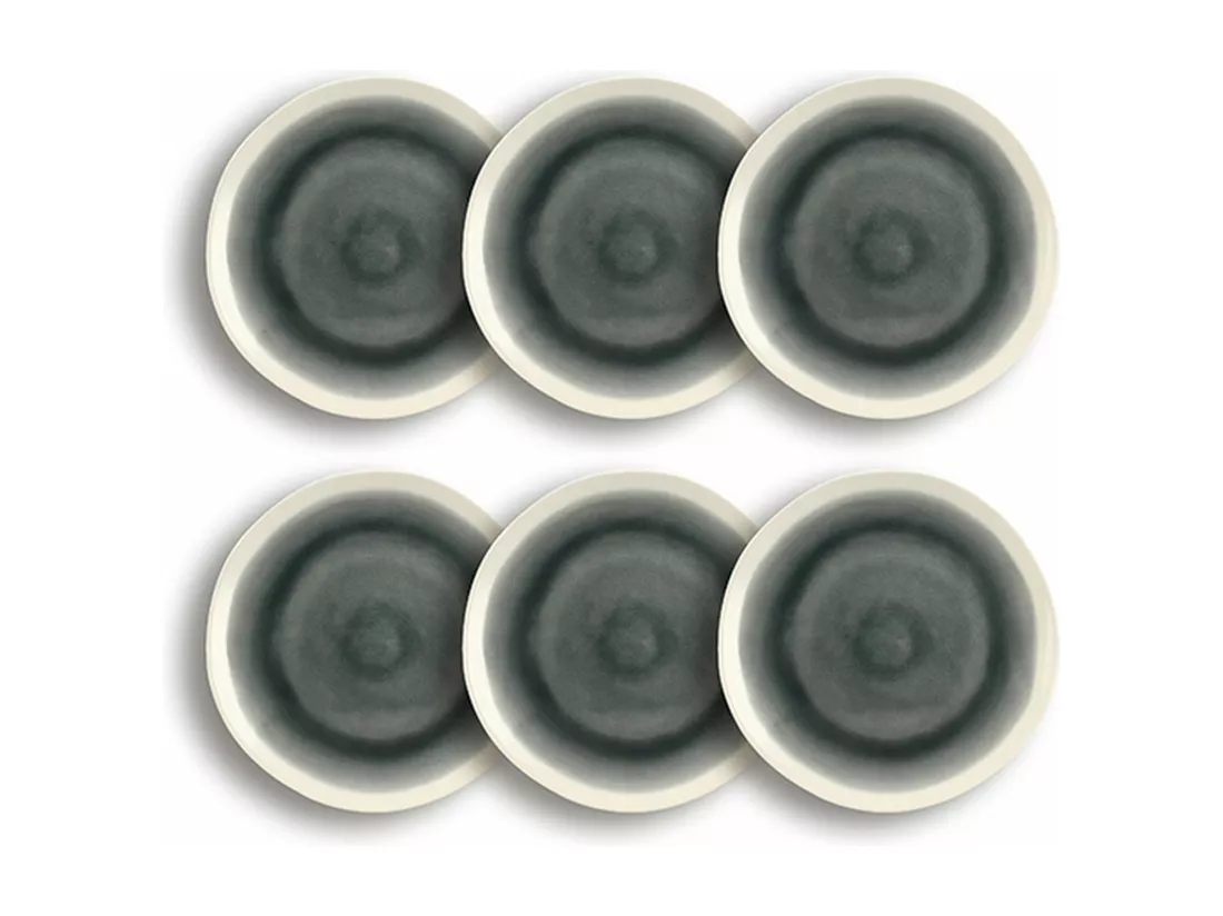 Ogo Living - Lot 6 Assiettes Plates Cap 27.5cm En Gres