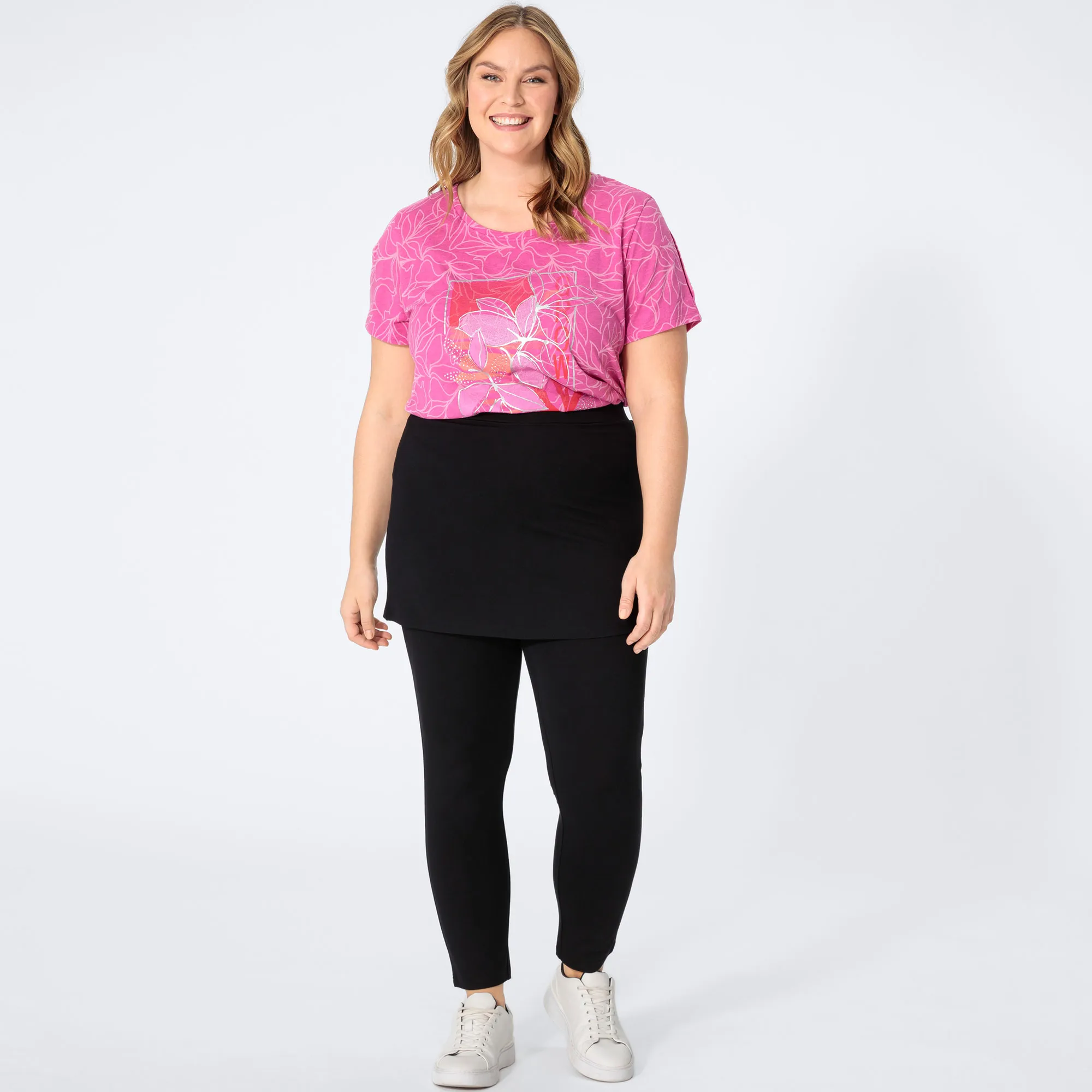 Damen-Leggings mit Rock, große Größen