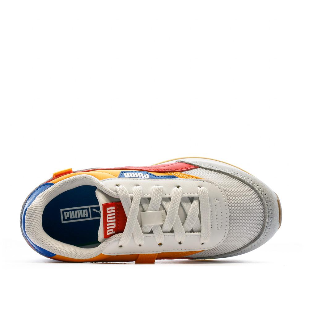 Puma Baskets Blanches/Orange Garçon Puma Future Rider Splash
