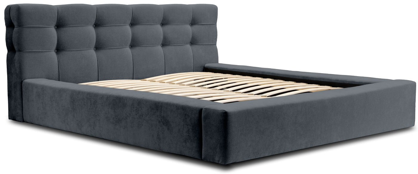 Trae Mobler Grace 180 x 200 cm Gestoffeerd Bed Donkerblauw
