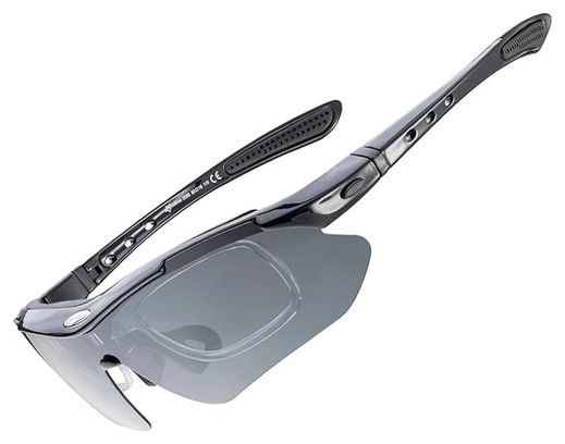 Lunettes de cyclisme photochromiques Rockbros 10143 UV400 - Noir