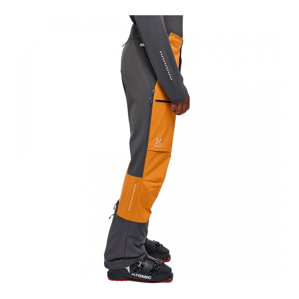Haglöfs L.I.M HYBRID TOURING - Pantalon ski Homme desert yellow/magnetite