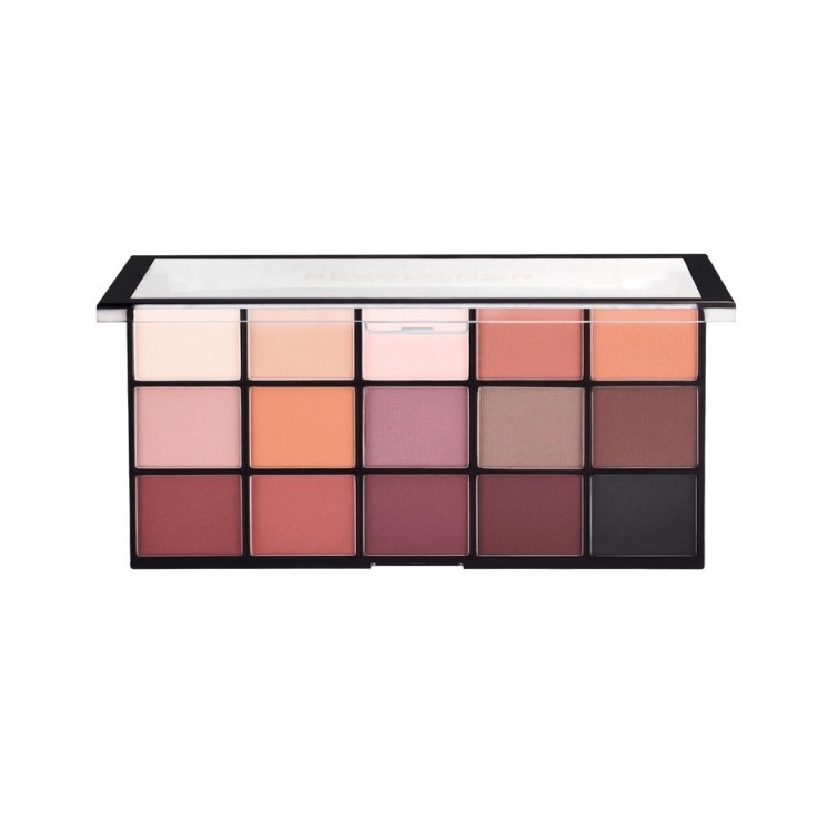 Revolution Re-loaded Palette mit 15 Lidschatten Basic Matt 16,5 g