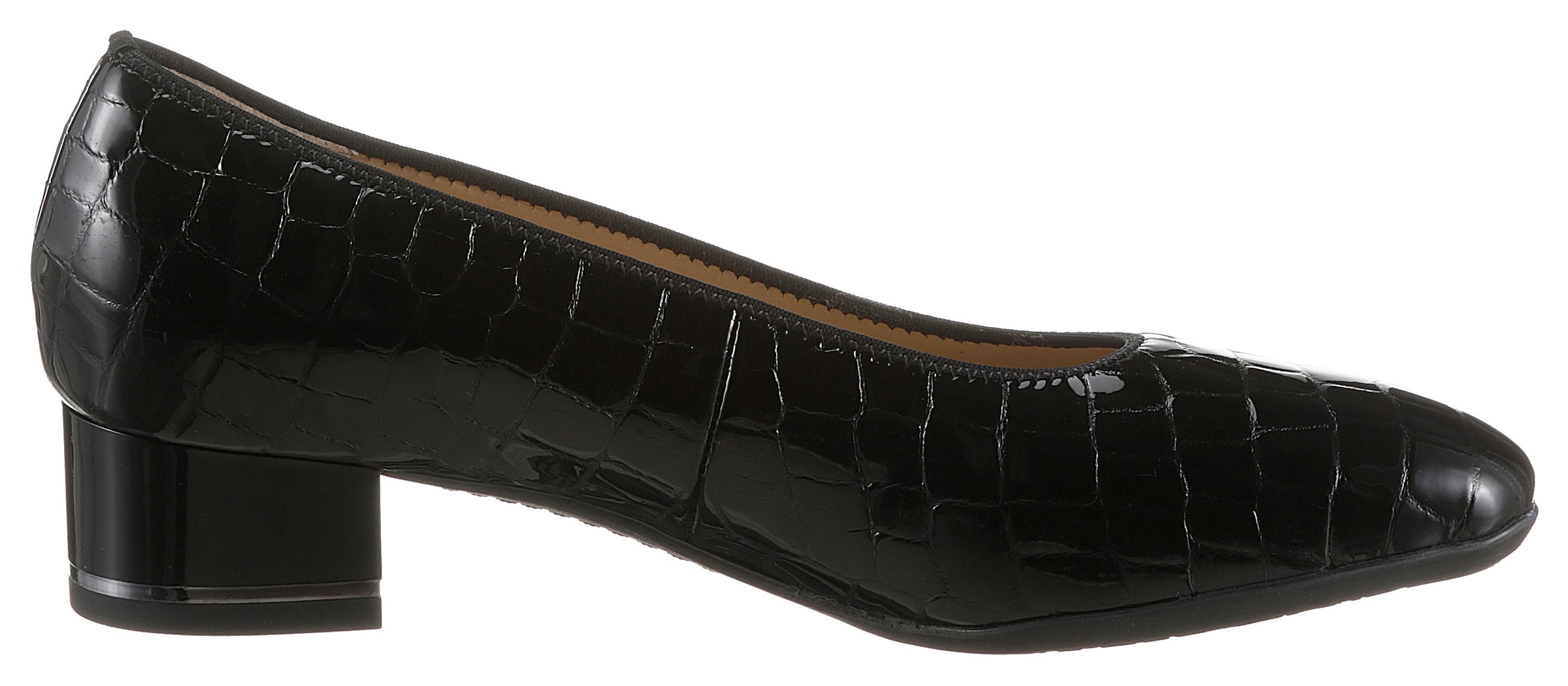 Ara Pumps »GRAZ«  , Abendschuh, Festtagsschuh, Blockabsatz, mit Reptilprägung