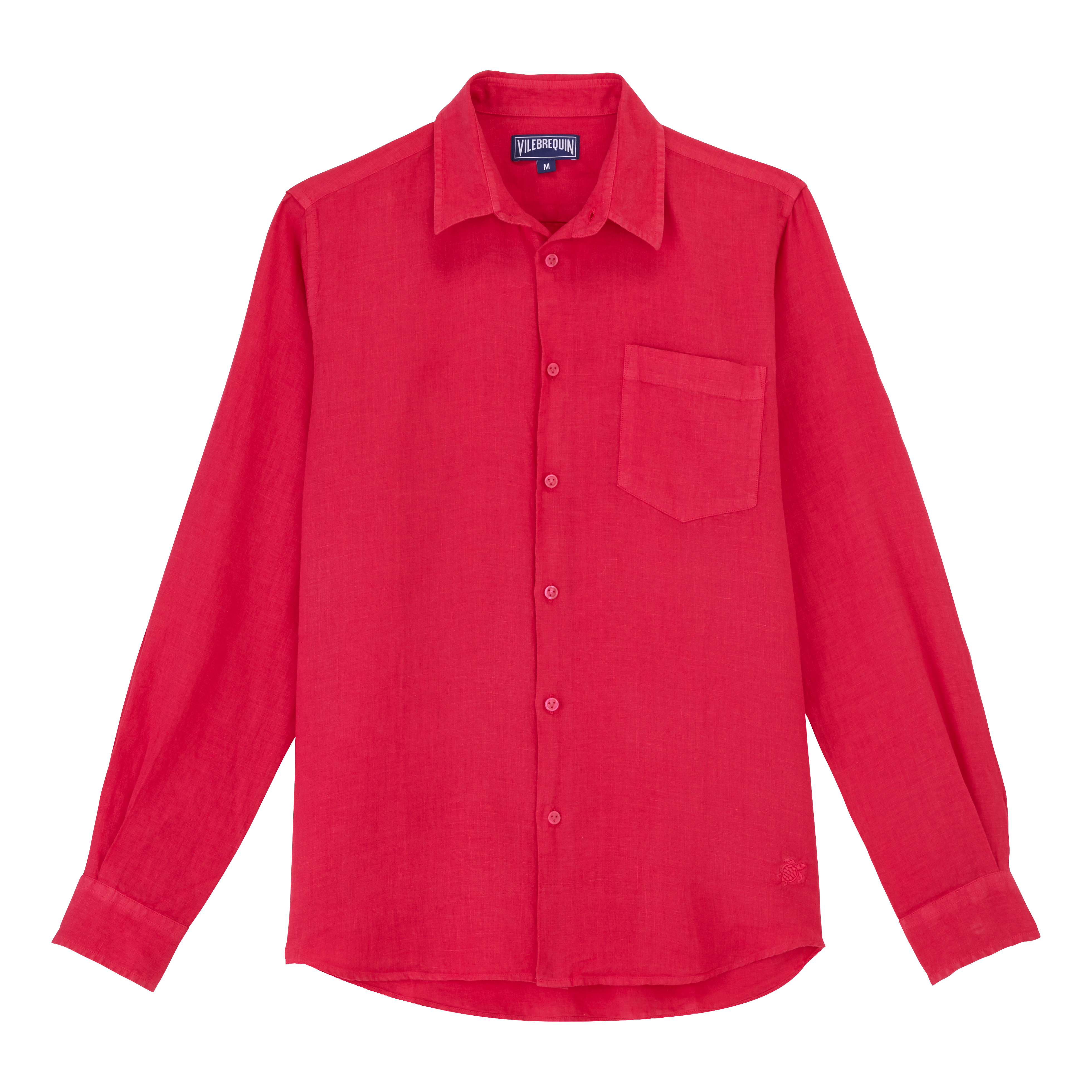 Chemise en lin homme unie