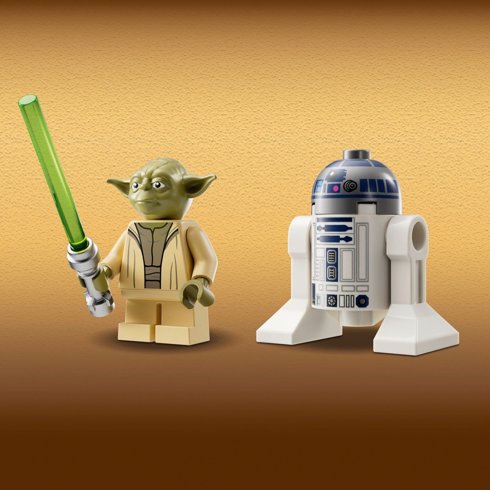 LEGO Star Wars 75360 Yodas Jedi-Sternenjäger-Set mit R2-D2