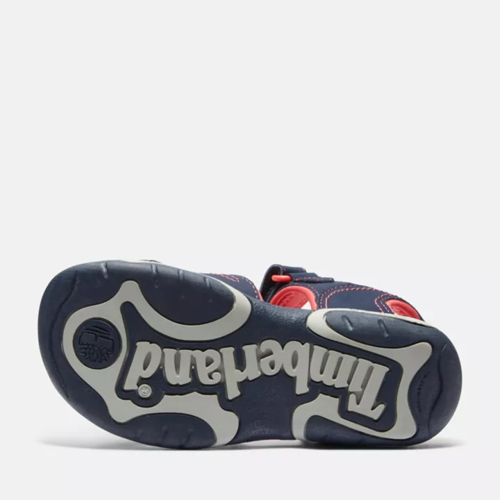 Sandale à double bride Adventure Seeker pour enfant en bleu marine foncé