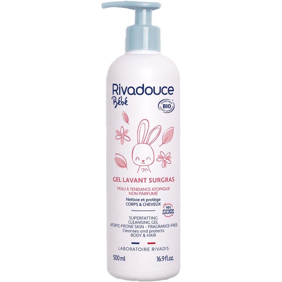 Gel lavant surgras bio - Bébé - Corps & cheveux - 500 ml