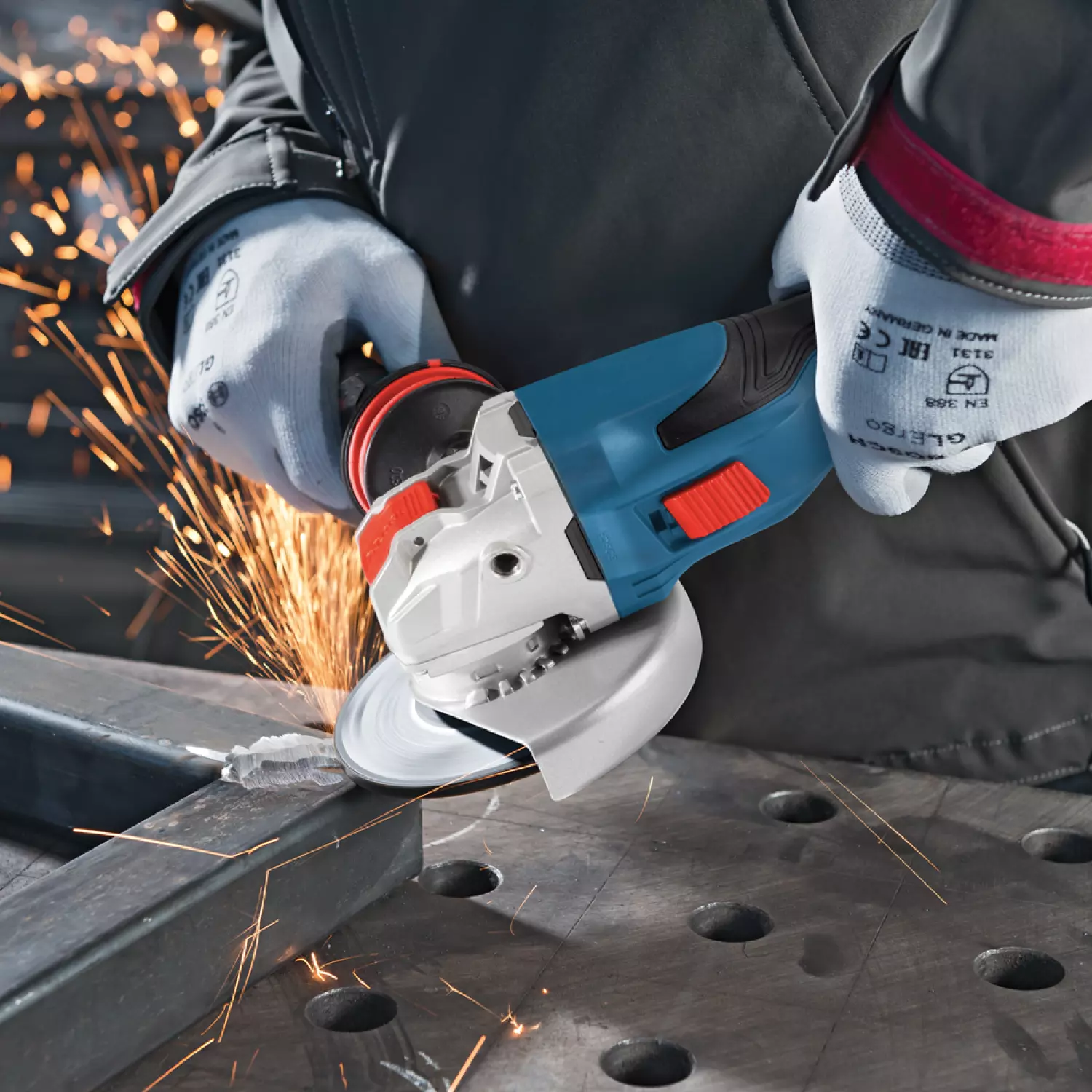 Bosch GWX 18 V-15 C 18V Li-Ion accu X-LOCK BiTurbo Haakse slijper body in L-Boxx - 125 mm  - koolborstelloos