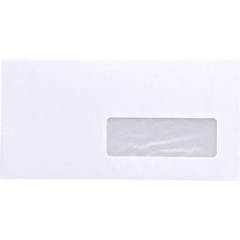 Enveloppe Bruneau 80 g/m² blanche avec bande protectrice - Boîte de 500