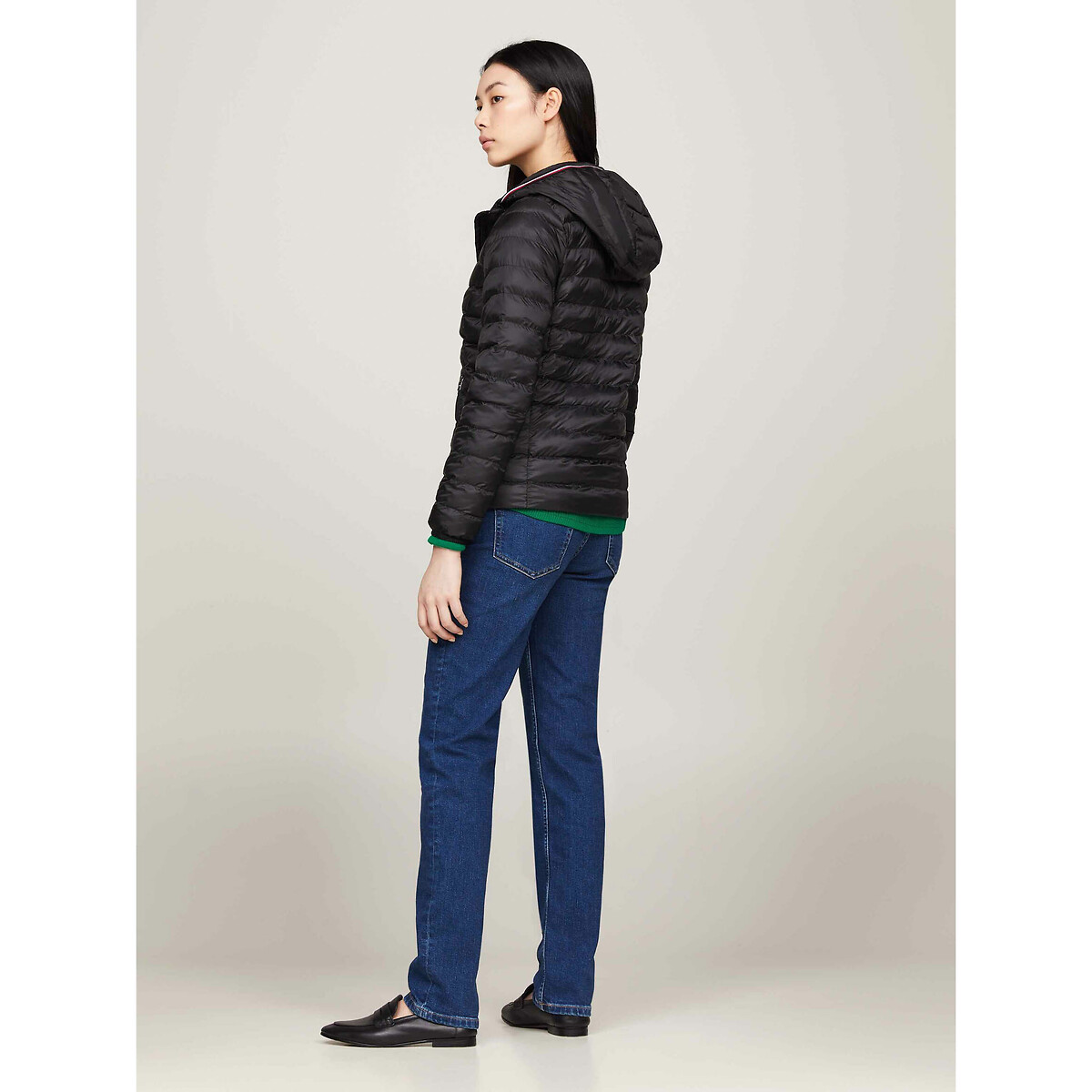TOMMY HILFIGER<br>Jaqueta de plumas com capuz e mangas compridas