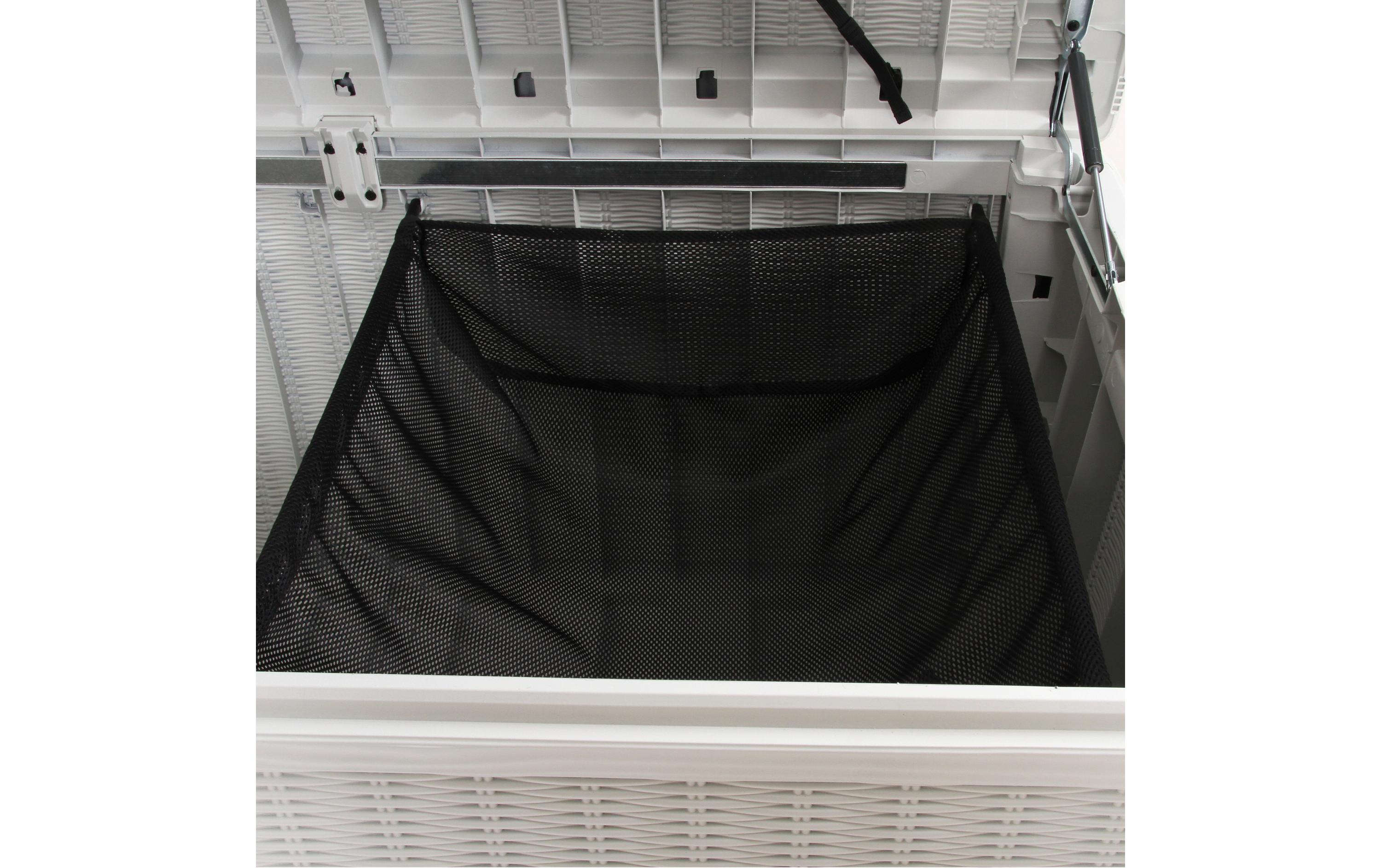 Sumatra Poolbox Weiss, mit Netz<br>Outdoor-Aufbewahrungsbox 511 l