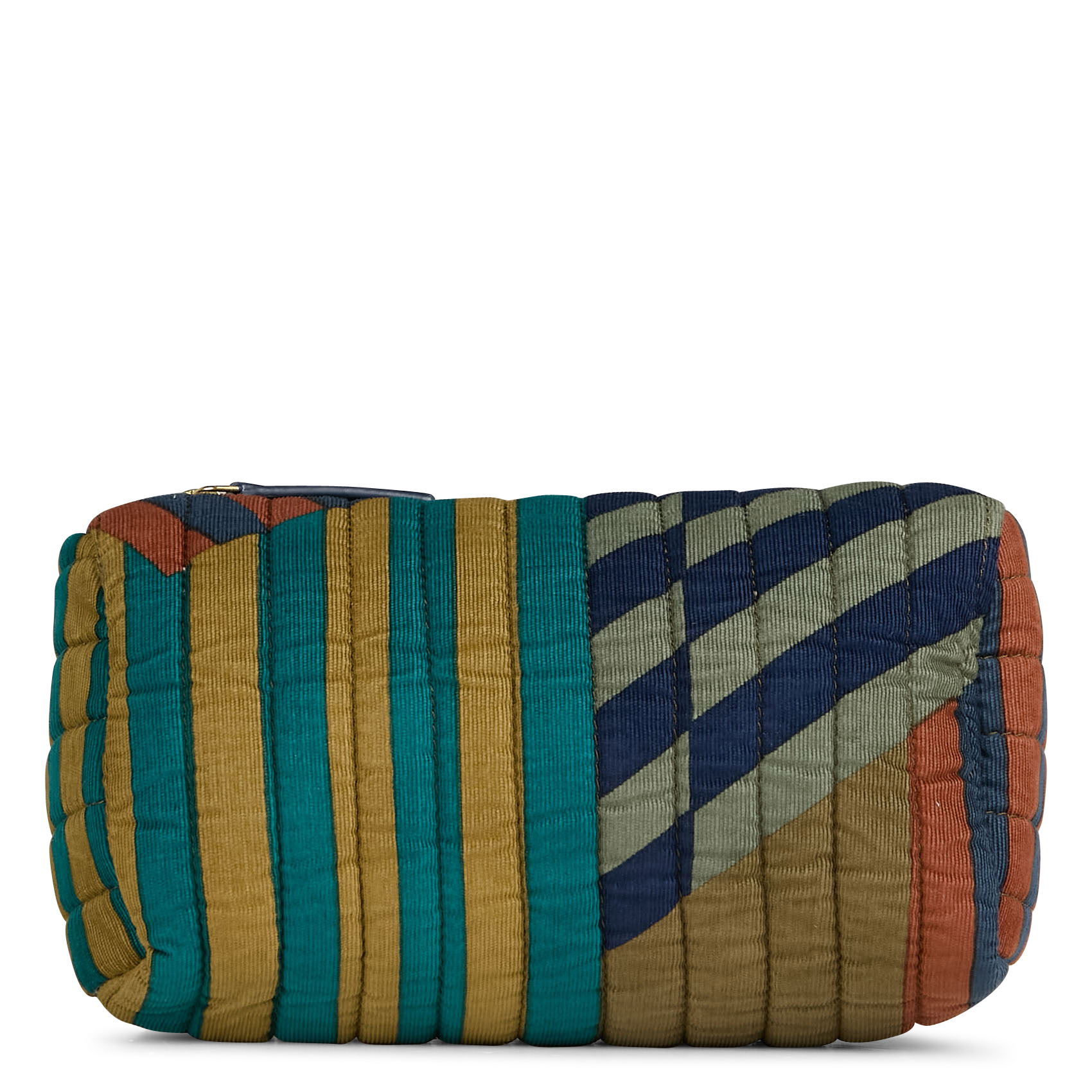 ELBA SHIBUYA - Pochette de voyage en velours de coton | Kaki