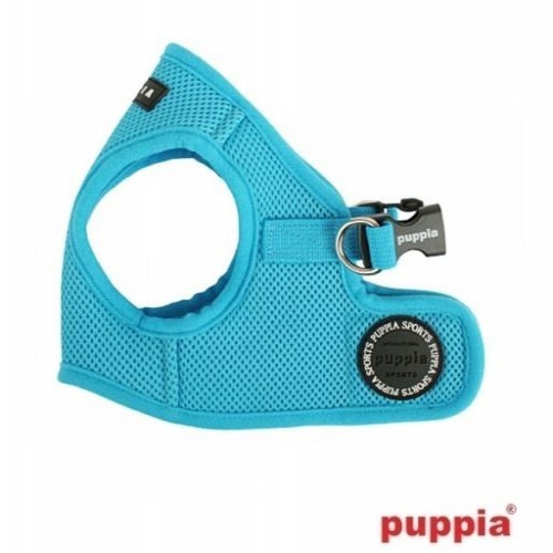 Colete peitoral macio para cães, azul celeste