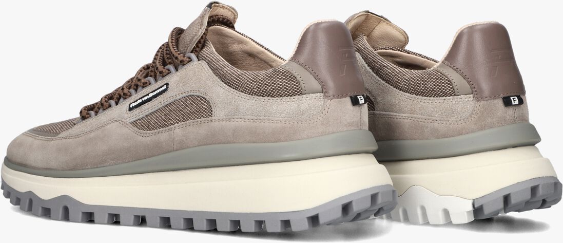 taupe floris van bommel lage sneakers sfm-10248 de gripper