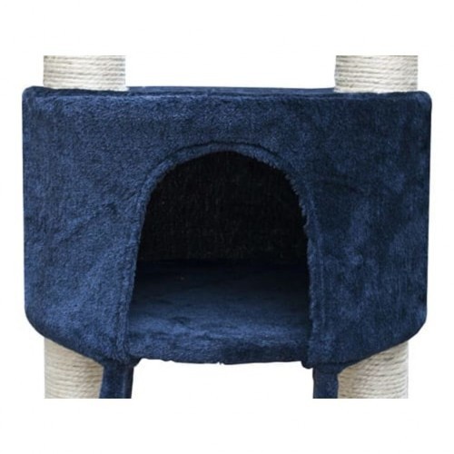 Arranhador de luxo para gatos, azul