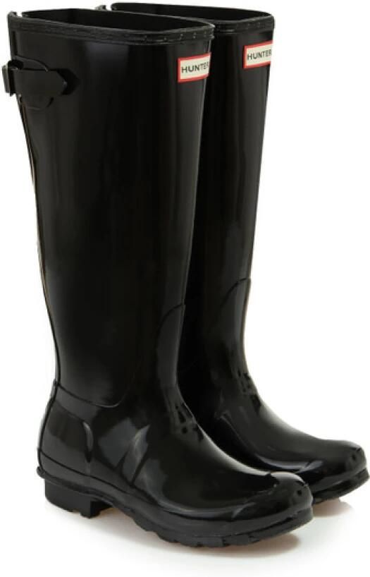 Hunter Boots Women's Original Tall Back Adjustable Boot Rubberlaarzen zwart