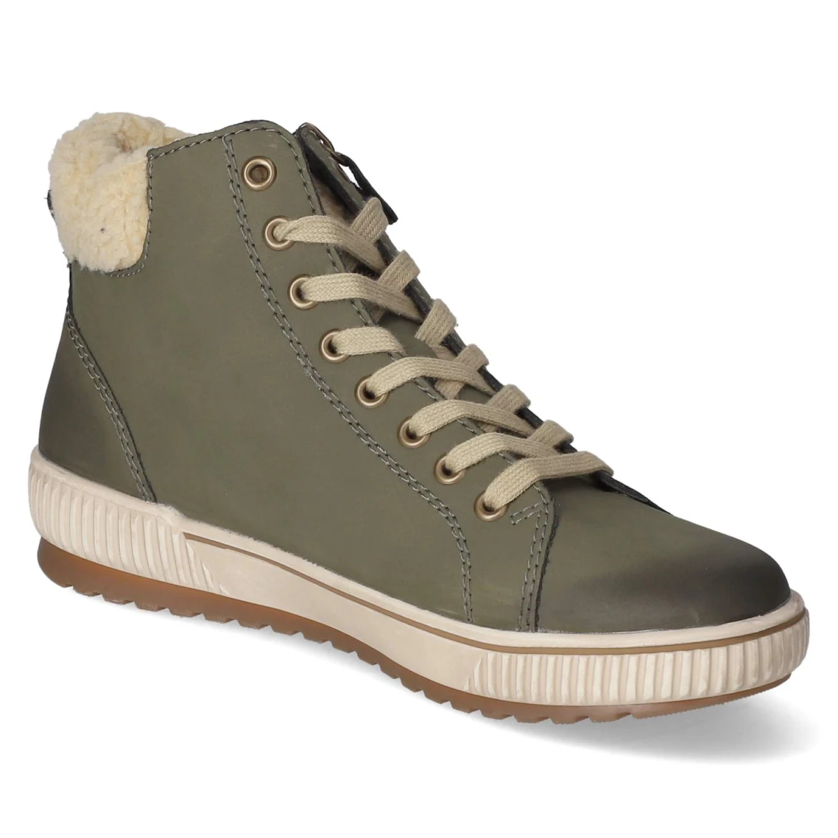 RemonteSchnürstiefeletten - grün kombi