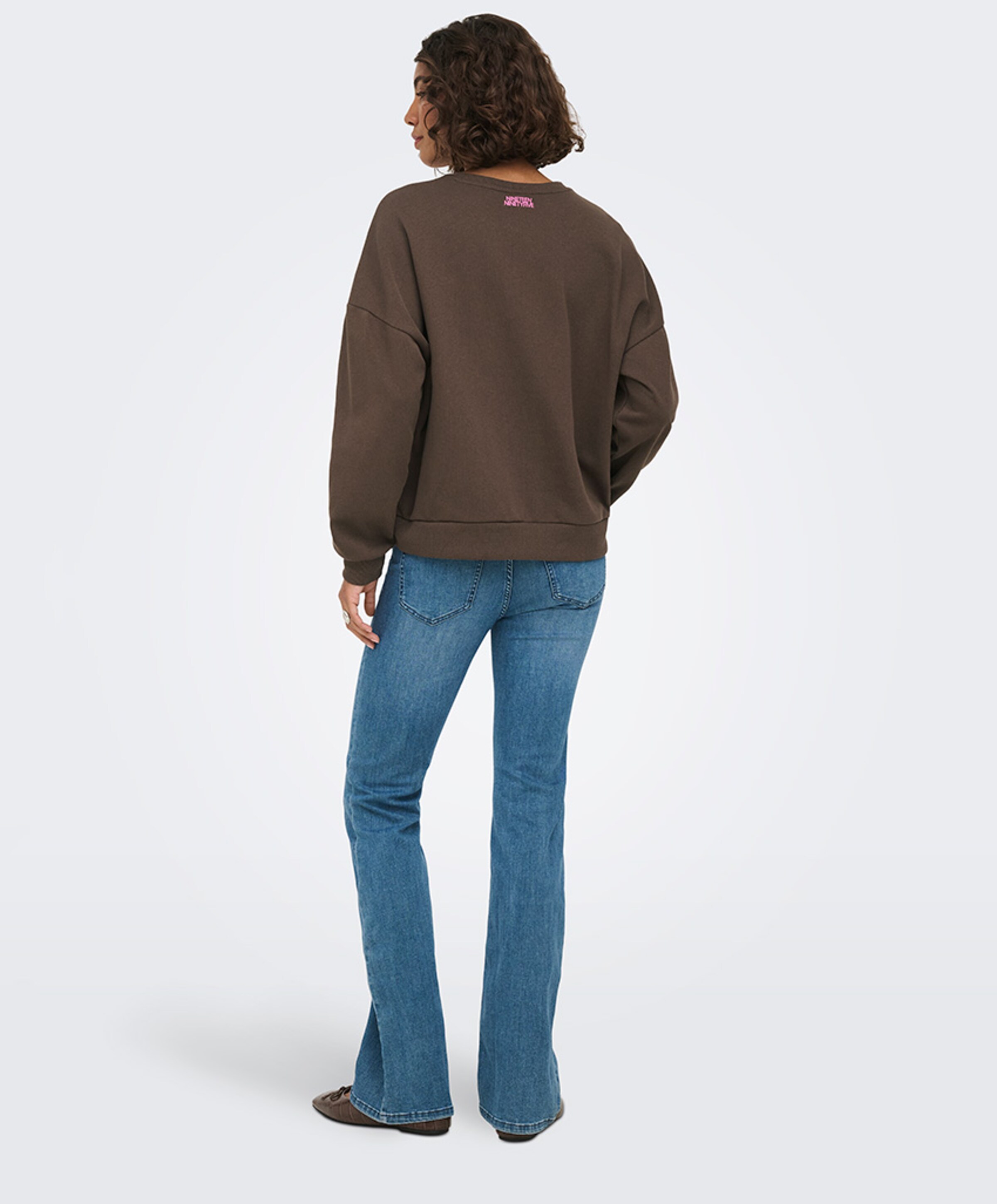 Only Dames sweater bruin