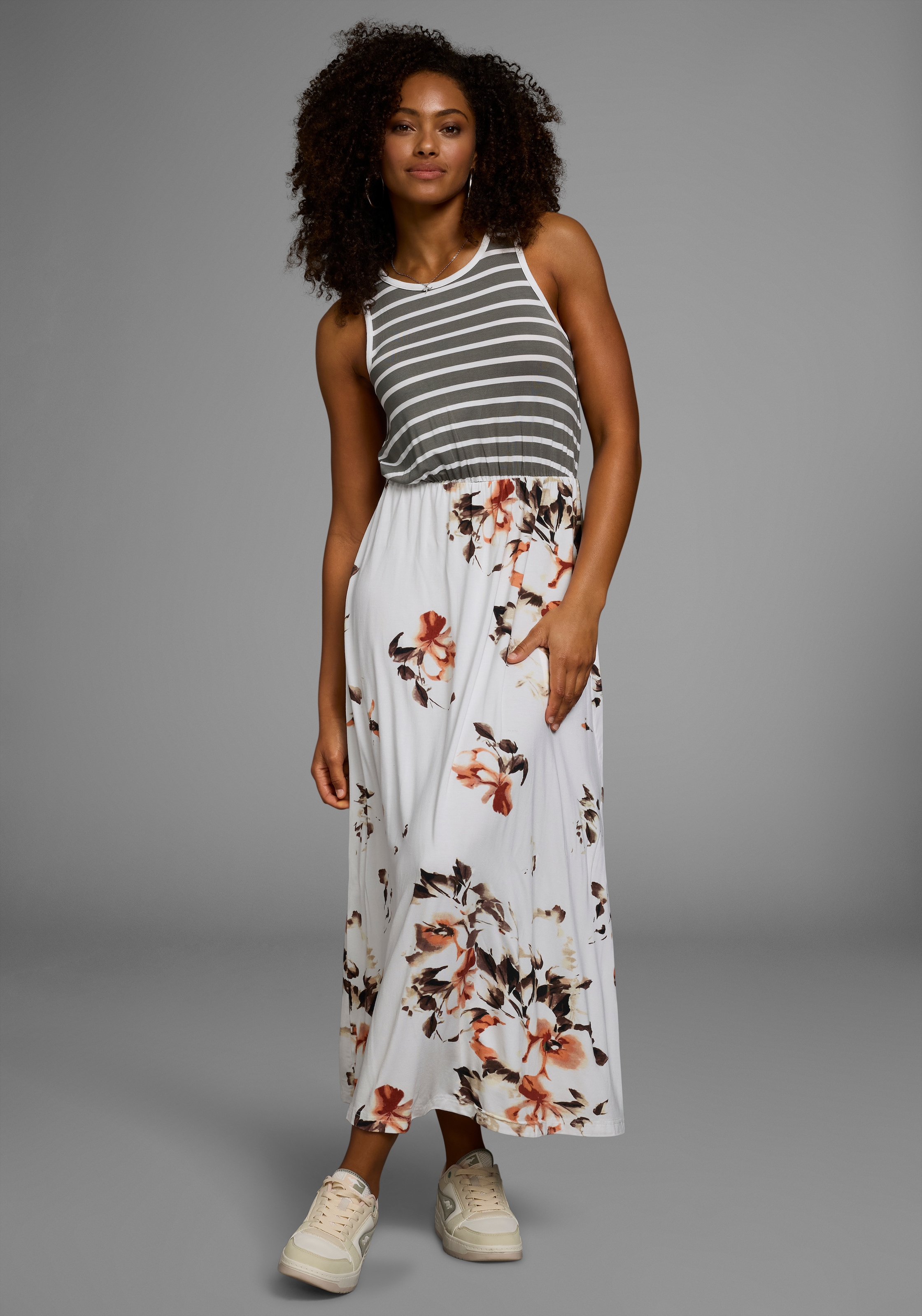 KangaROOS 2-in-1-Kleid enganliegendes Oberteil mit fliessendem Rock