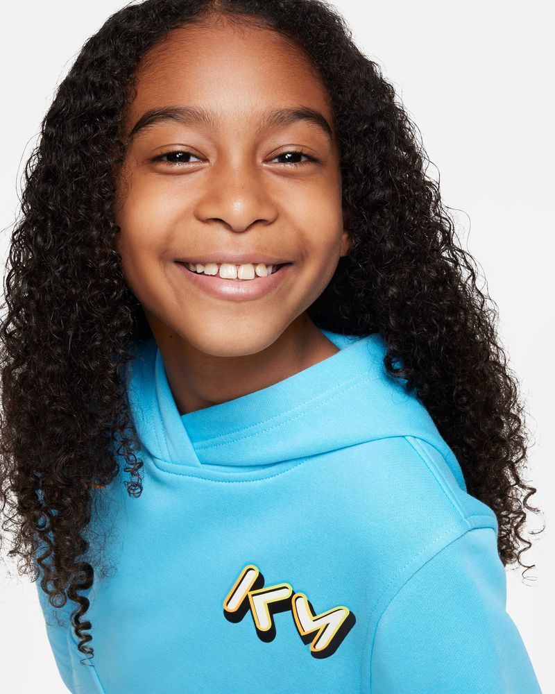 Sweat à capuche Nike KM Bleu Ciel pour enfant