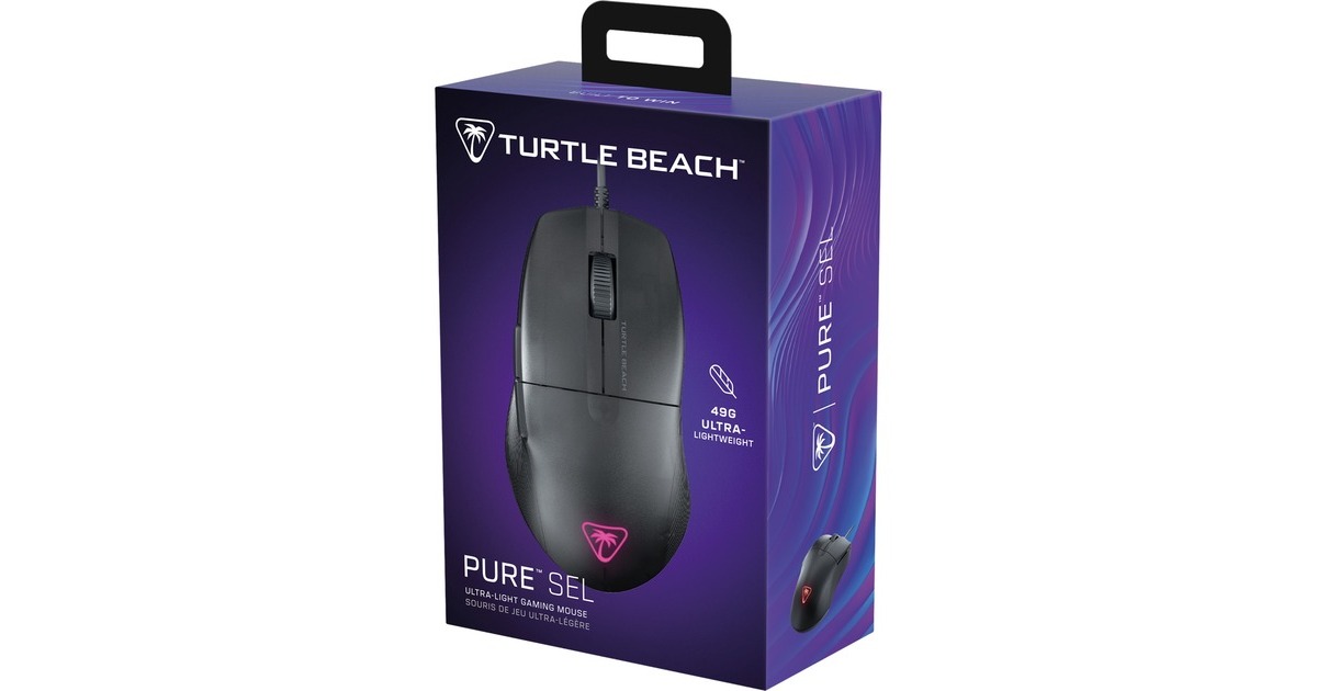 Turtle BeachPure SEL gaming muis  (Zwart, 50 - 8.000 Dpi, RGB)