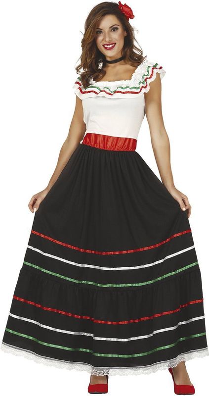 FIESTAS GUIRCA - Mexicaans Dameskostuum - Meerkleurig